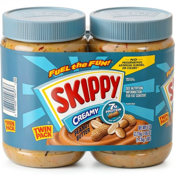 Skippy Creamy Peanut Butter 2 x 40oz Jars – Kosher Gluten Free-0