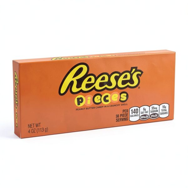 Reese's Pieces Peanut Butter Candy Bulk Case 12 Pack of 4 Ounce Boxes-2
