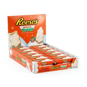 Reeses White Creme Peanut Butter Trees Hersheys Holiday Box 24 Pack-0