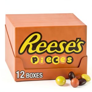Reese's Pieces Peanut Butter Candy Bulk Case 12 Pack of 4 Ounce Boxes-0