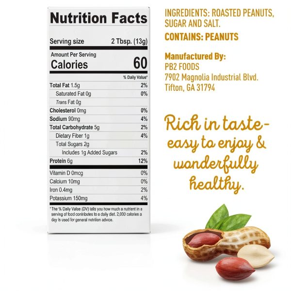 PB2 Powdered Peanut Butter 13oz Non GMO Vegan Low Carb-1